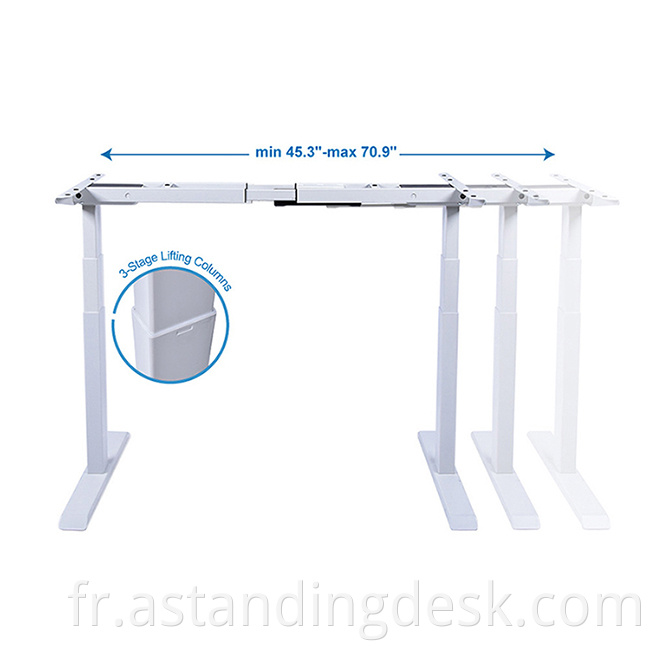 Ergonomic Office High Power Electric L Shape Desk